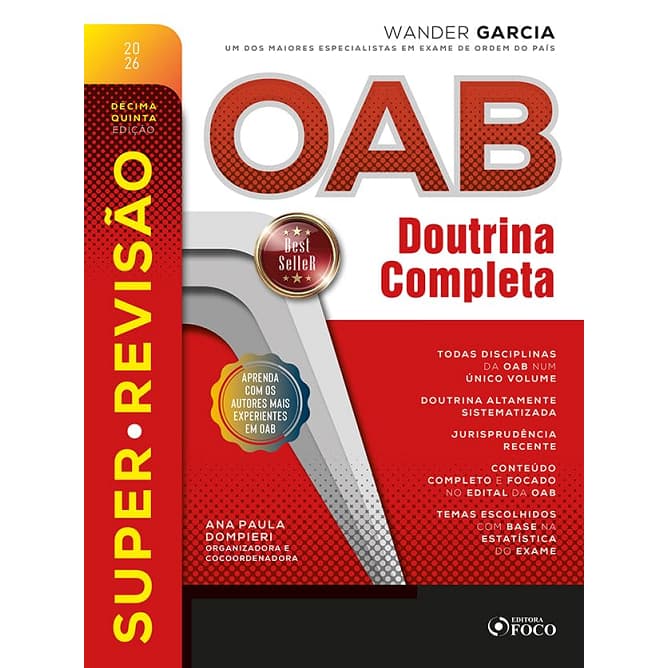 Super Revisao Oab - Doutrina Completa - 15ª Edição 2026 Foco Juridico