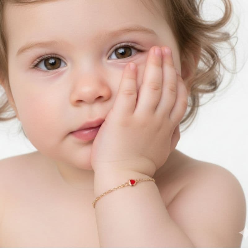 Pulseira para Bebê Infantil coração