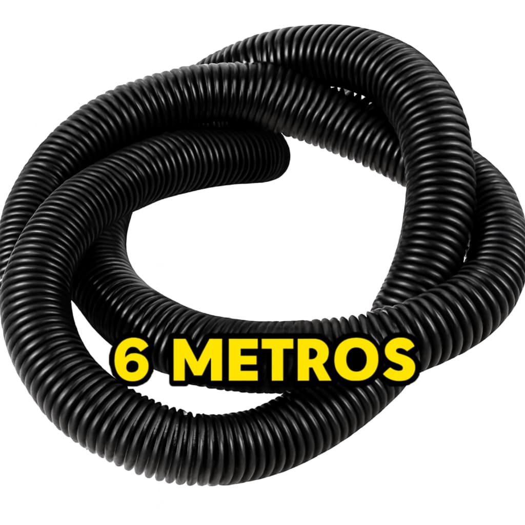 Rolo de Mangueira Universal 6 Metros 32mm  -  Para Áreas Maiores Sem Deslocar Aspirador