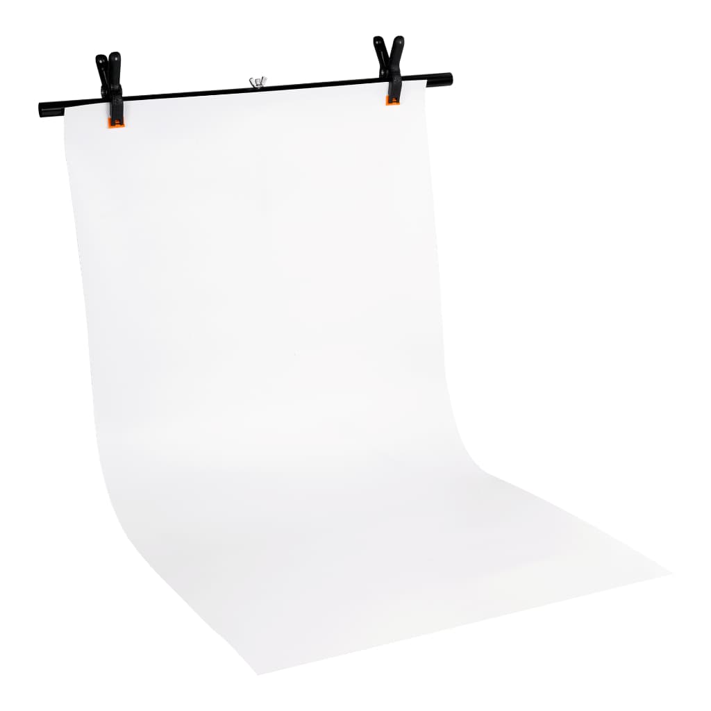 Kit Suporte em T com Fundo Infinito em PVC Fotográfico para Fotos Gravações de Vídeos Curtos Clips