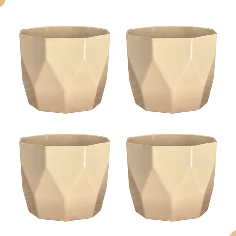 Kit 4 Vasos cachepô médio N3 decorativo para plantas e flores ideal para centro de mesa casa sala
