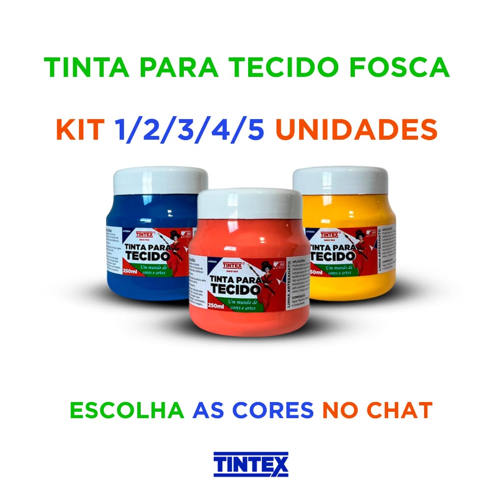 Tinta para Tecido Fosca 250ml - TINTEX