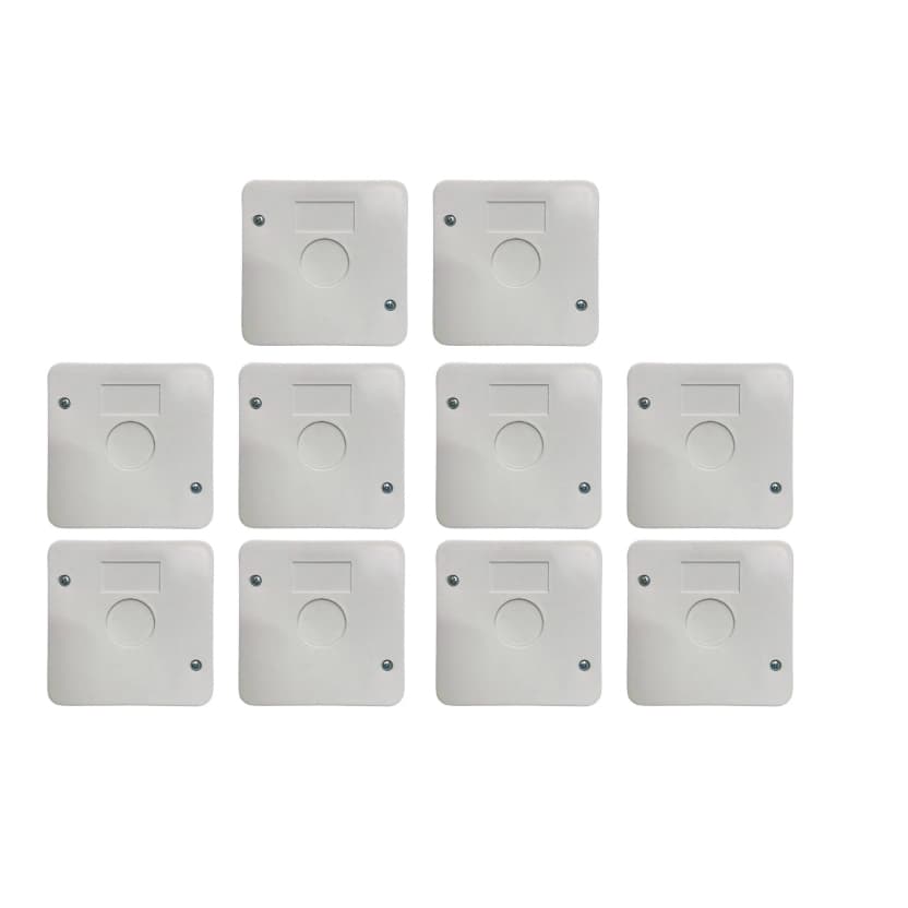 KIT 10 Caixas Sobrepor Plástica Organizadora Para CFTV Câmeras Com 2 Parafusos