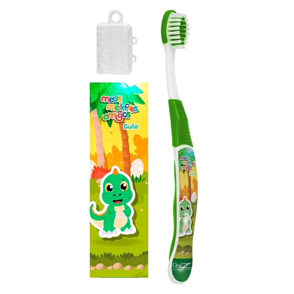 Kit 4x Escova de Dente Ergonômica Firmeza eficácia Infantil