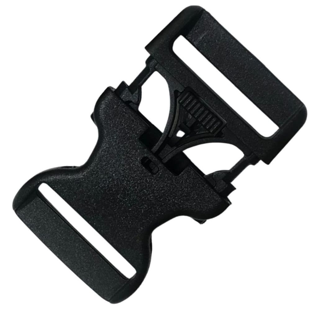 Fecho Cinturão Tático Fivela de Poliacetal 3 Travas Preta
