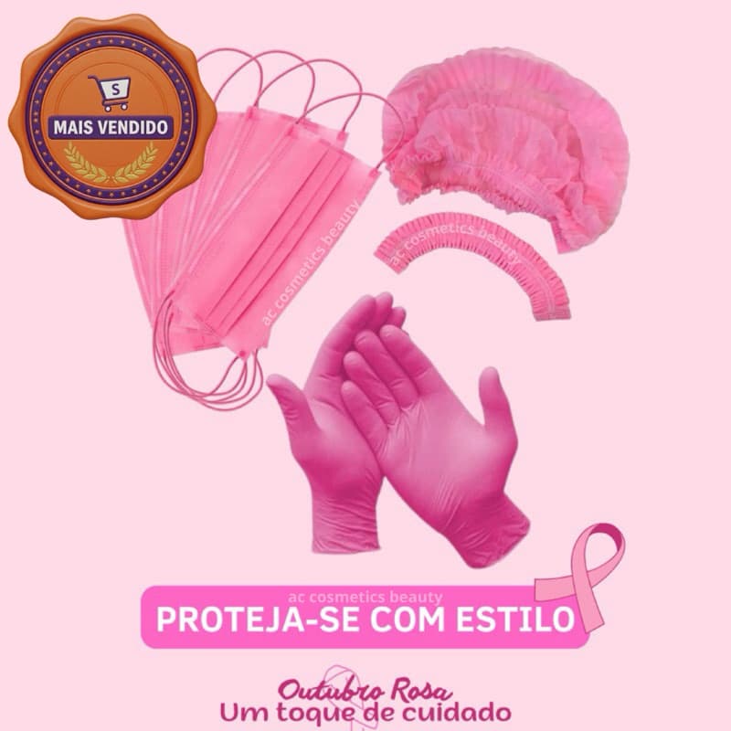 Kit luvas, mascaras e toucas