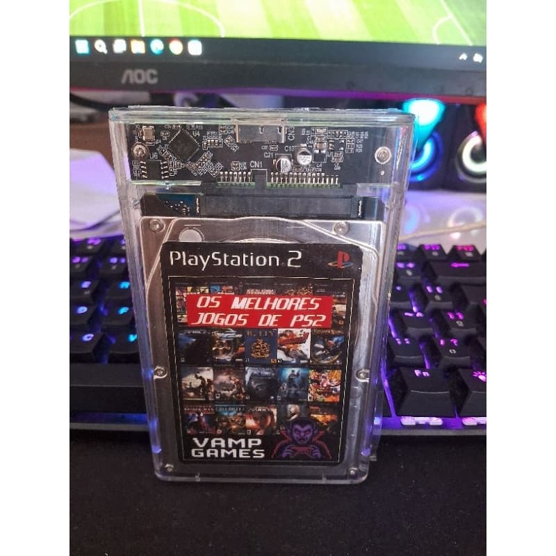 HD Externo Para PS2 – 143 Jogos – Jogos dublados e legendados - IMPORTANTE: Funciona só com OPL versão 1.2.0 ou superior