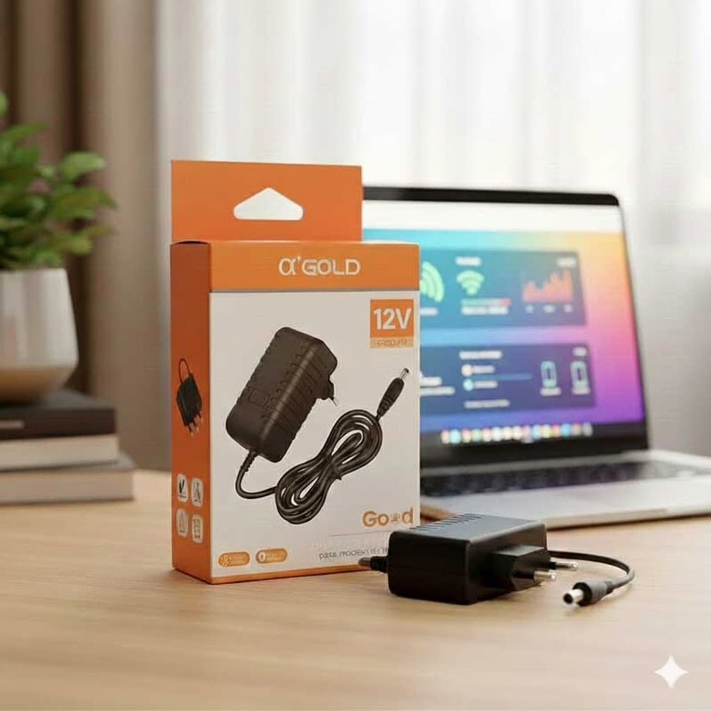 Fonte Adaptadora Alpha Gold 9V – Ideal para Modems, Roteadores e TV Box (Modelo CGD)