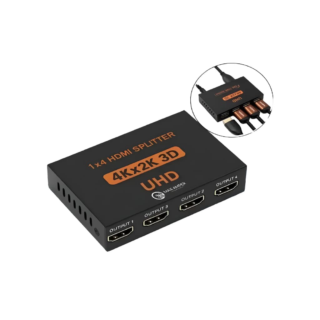 Splitter Divisor Hdmi 4k 1x4 3840p Repetidor De Sinal Telas