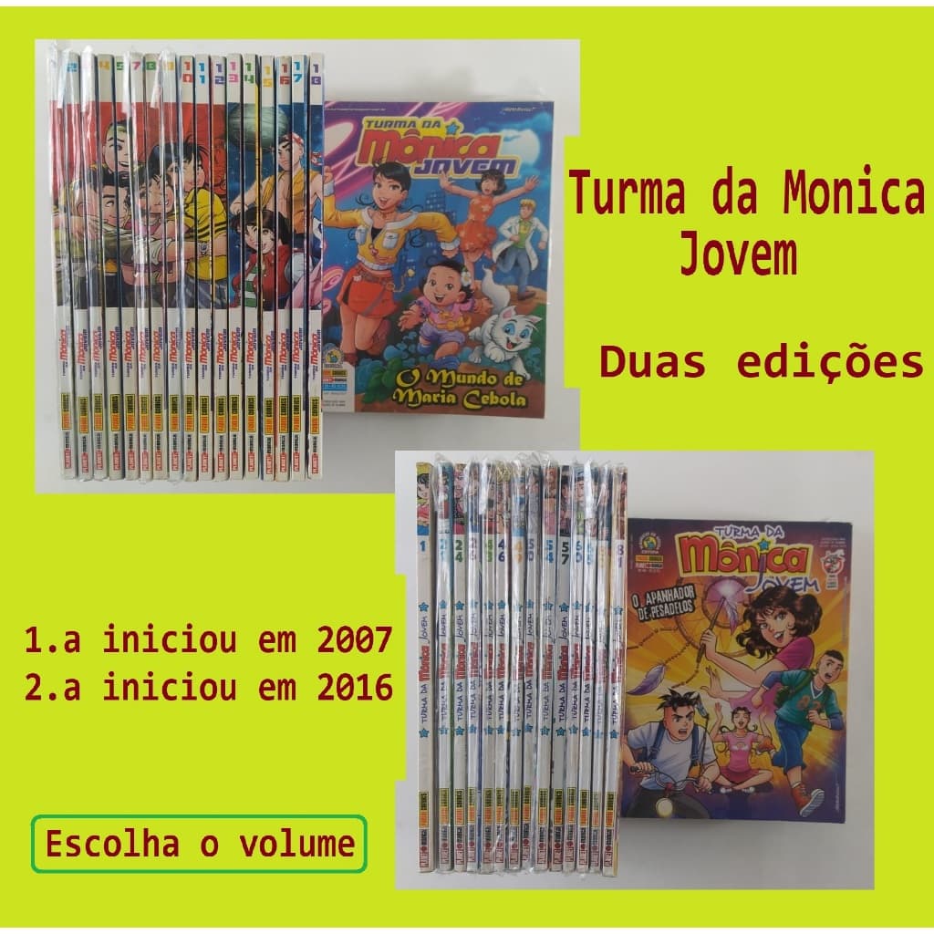 Antigos Gibis Turma da Mônica Jovem - Volumes da 1.a e da 2.a Edição - a Escolher