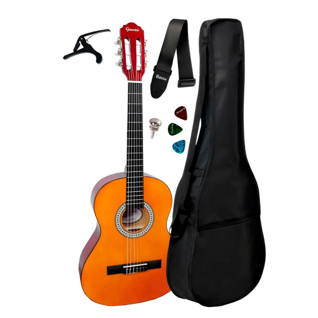 Violão Infantil Nylon Giannini N6 N + Capa E Acessórios