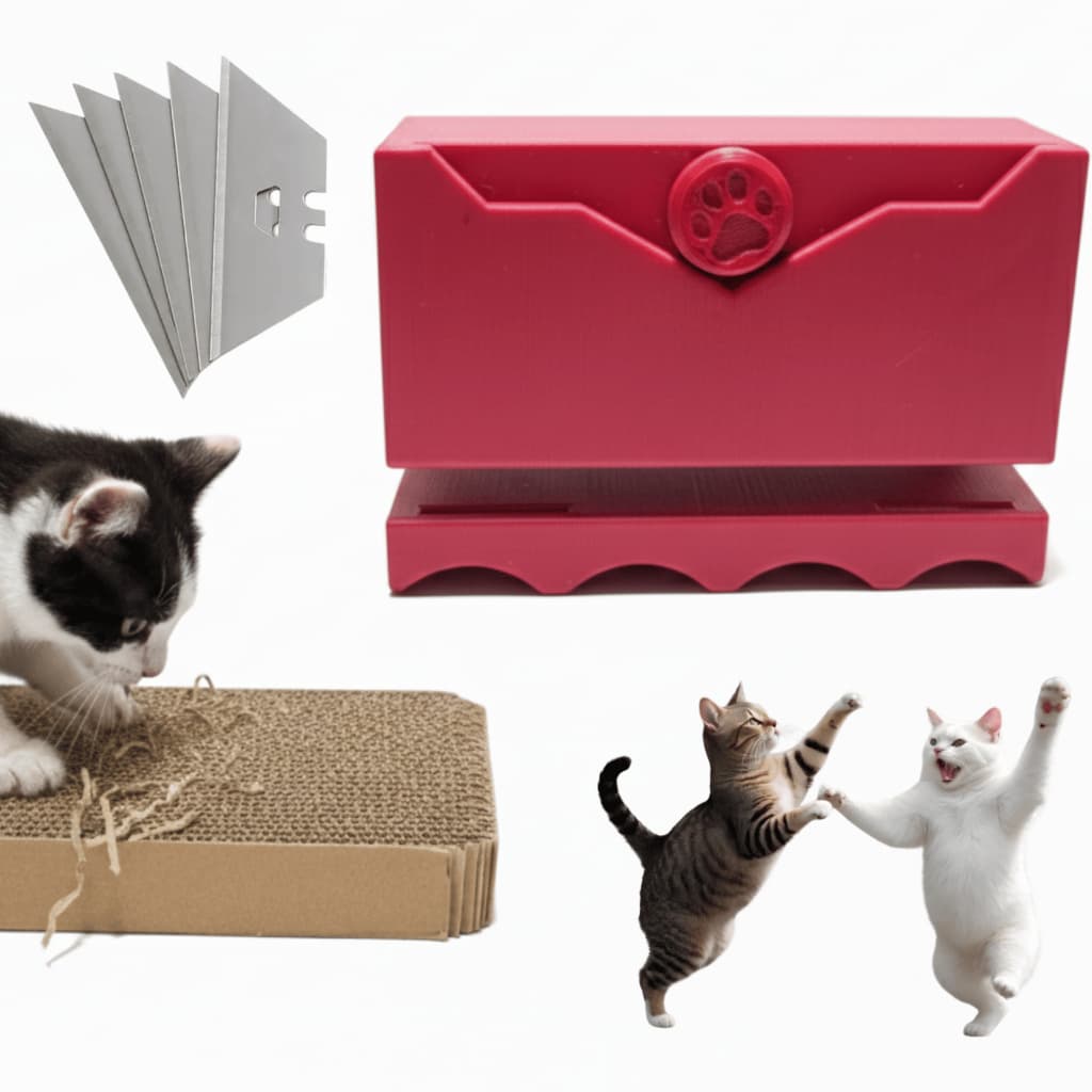 Cortador de Papelão para Arranhador de Gato Ambidestro Bidirecional DIY Ferramenta Corte Fácil