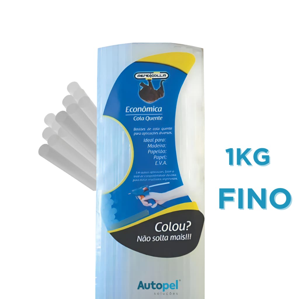 1KG Refil De Cola Quente Fino Bastão Semi Transparente Secagem Rápida Alta Aderência