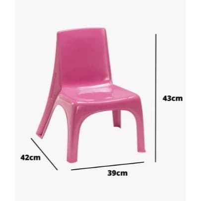 OFERTA Cadeira Poltrona Infantil Educativa Confort De Plástico Rosa Injeplastec