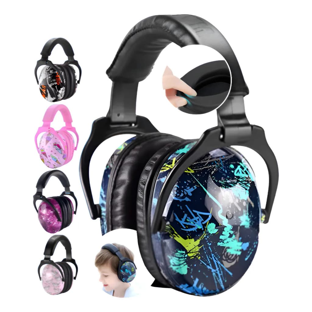 Protetor Auricular Fone Abafador de Som  Autismo Infantil Ouvido Ruido Confortavel