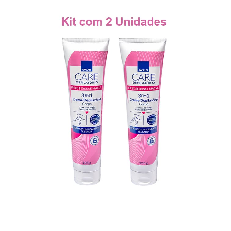 Creme Depilatório para o Corpo Avon Care Kit com 2