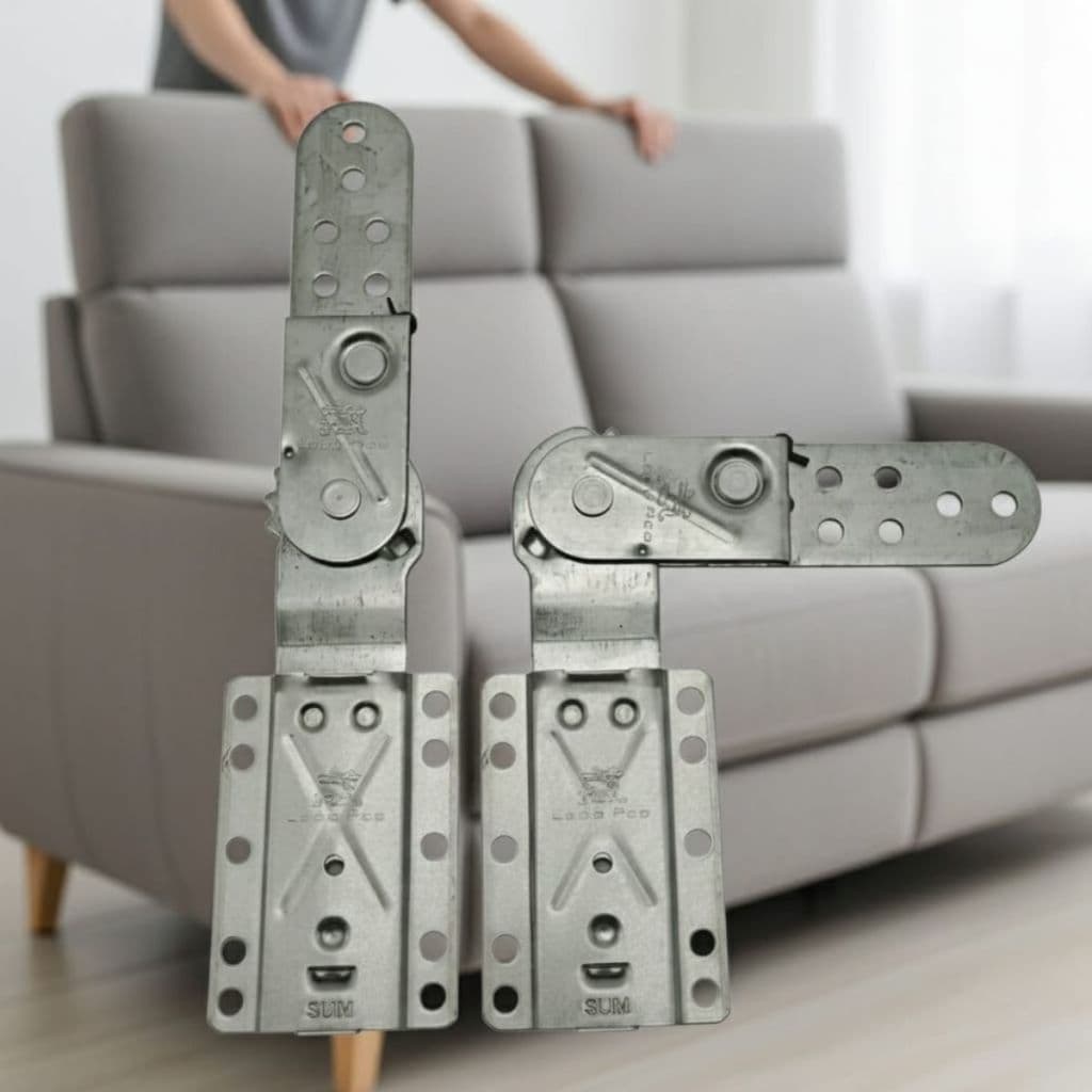 Par Catraca 90° 5 Regulagens SLIM C/ Suporte Sofá Reclinável