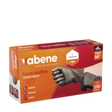 Vabene Luvas Viniflex Preta C/100