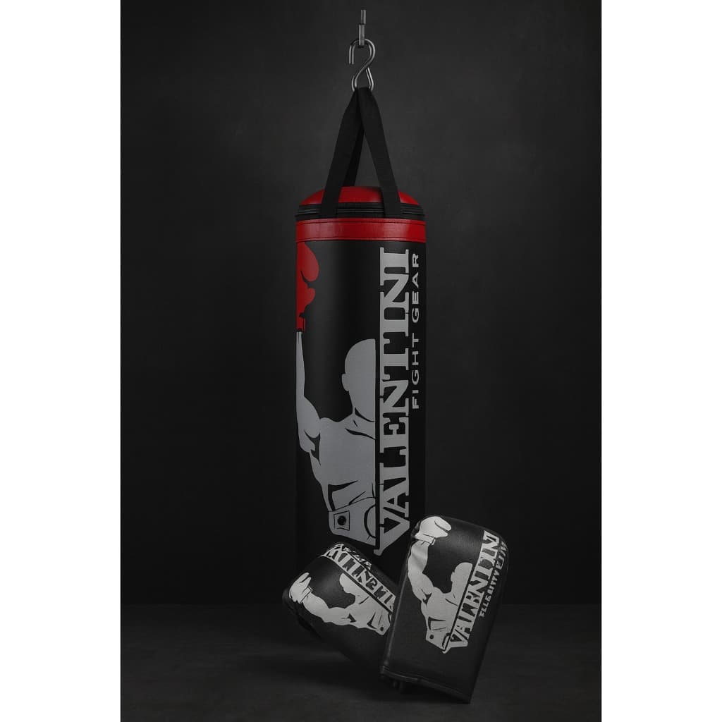 Saco De Pancada Infantil Cheio + 1 Par De Luva Bate Saco Treino