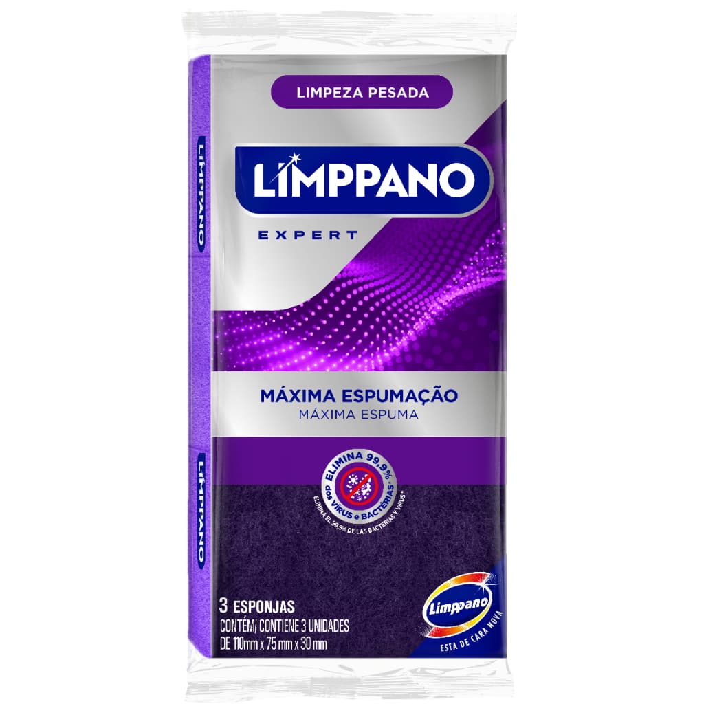 Esponja de Limpeza Abrasiva Maxxi 50% Maior - 3 un