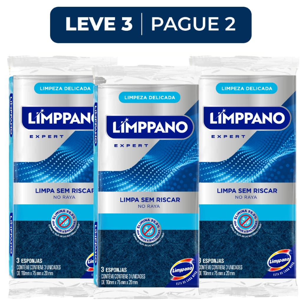 Kit Esponja Multiuso Antiaderente - LEVE 3 PAGUE 2