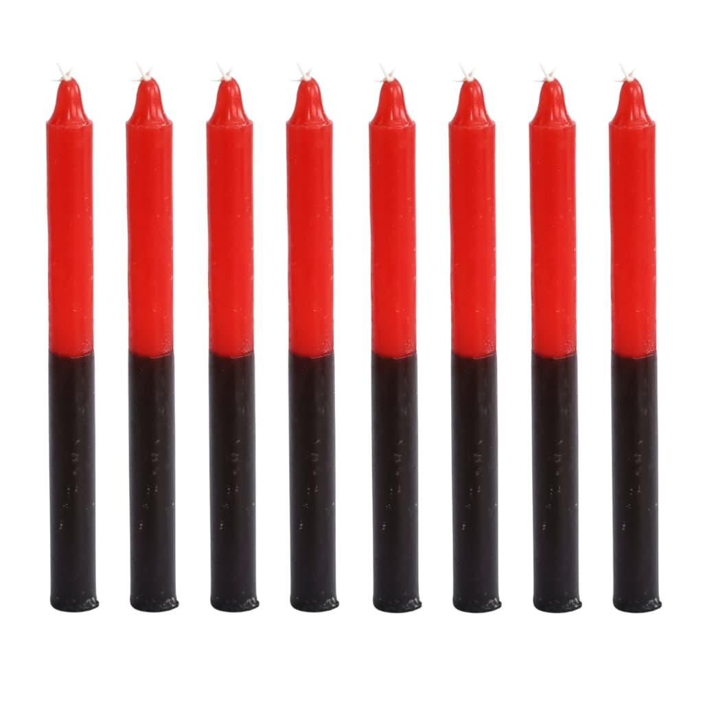 31 Unidades Vela Palito Vermelho/Preto 18cm Sem Cheiro de Parafina 100%