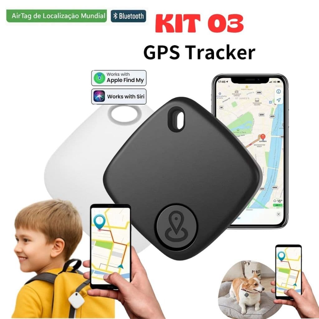 Rastreador Localizador Smart Tag AirTag Mala Pet Moto Criança Sem Limite Distância IOS Iphone