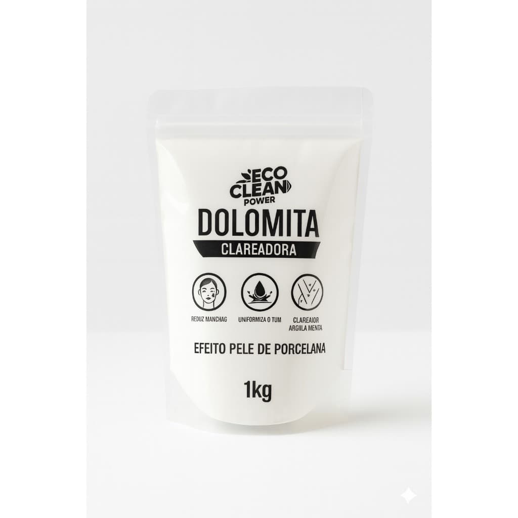 Dolomita em Pó Pura SkinCare Dolamita Clareadora de Manchas Máscara de Porcelana