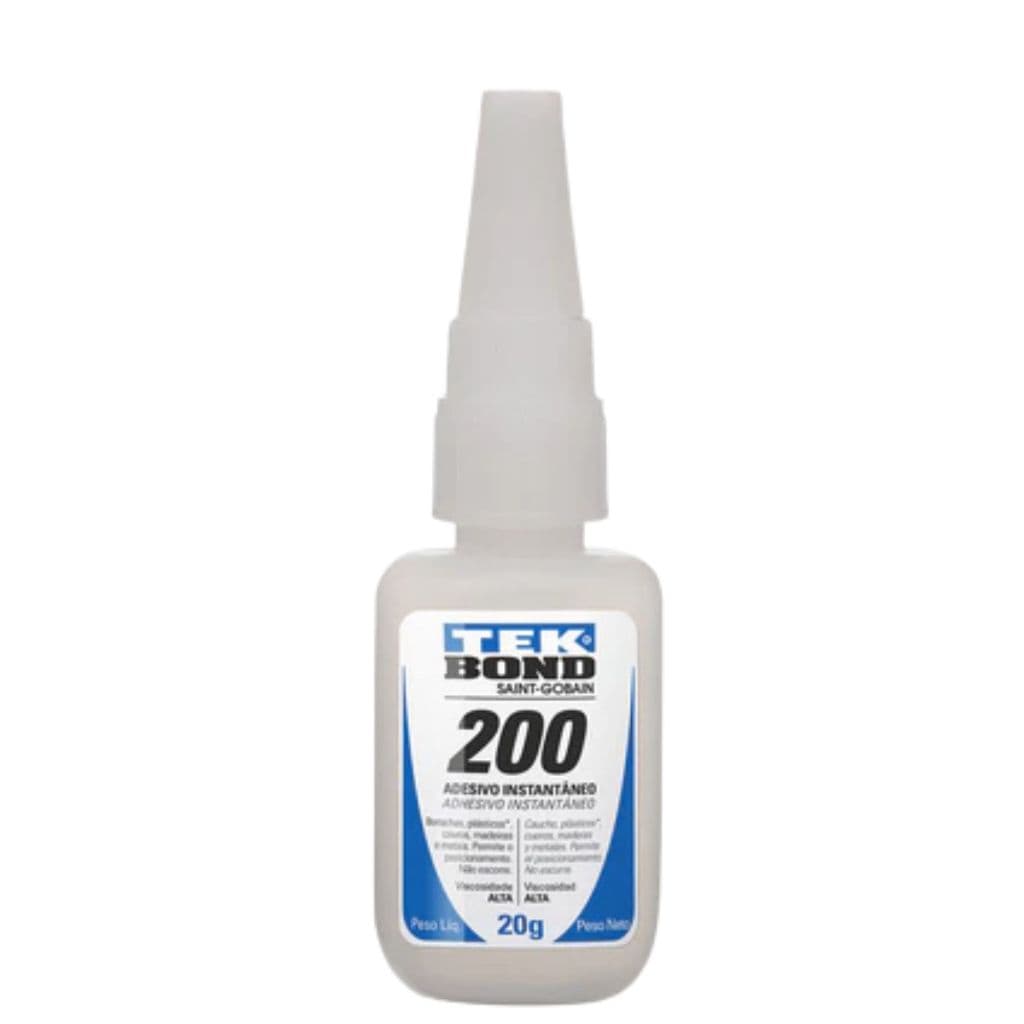 Adesivo Cola Tekbond 200 Gel Instantâneo 20g Uso Geral