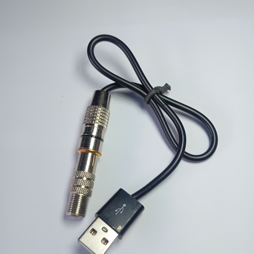 Cabo Adaptador  Femea Antena (RG6) Com  Plug USB