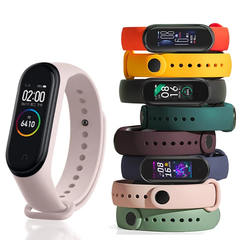Pulseira para Mi Band de Silicone 5 6 7  - Pulseira para relógi mi band xaomi Esportivo