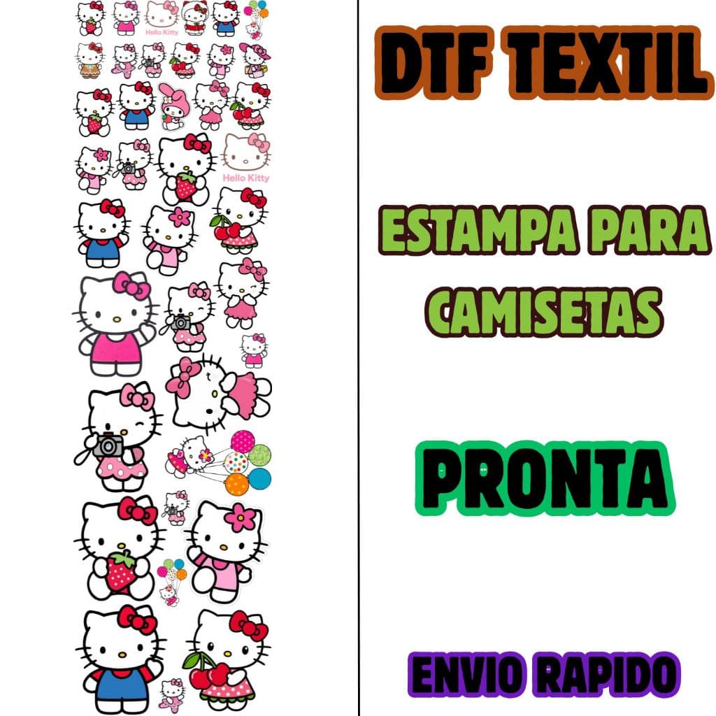 Estampa Pronta Para Camisetas DTF Textil Modelo-720 DTF XP600 Envio 24hs