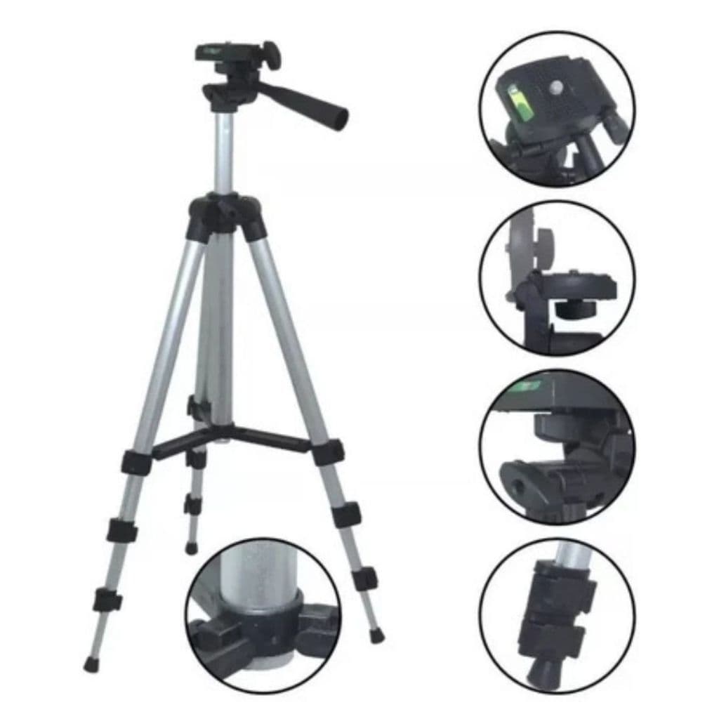 Tripé Universal Com Nível Câmeras Celulares 3110