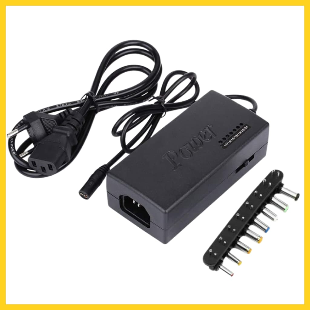 Fonte Carregador Universal para Notebook Laptop 120W Bivolt 110v-240v Regulável 12v-24v Com 9 Pinos