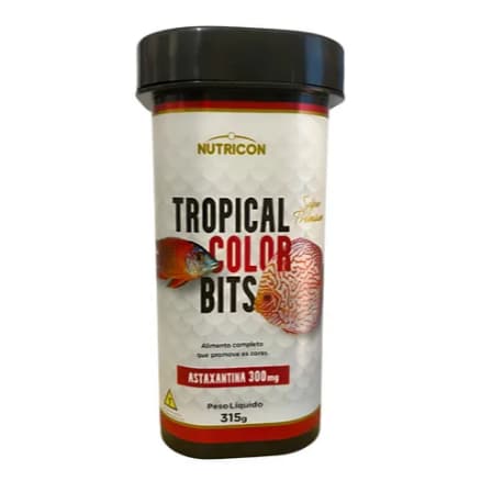 RaçãoTropical Color Bits M 315g - Pote