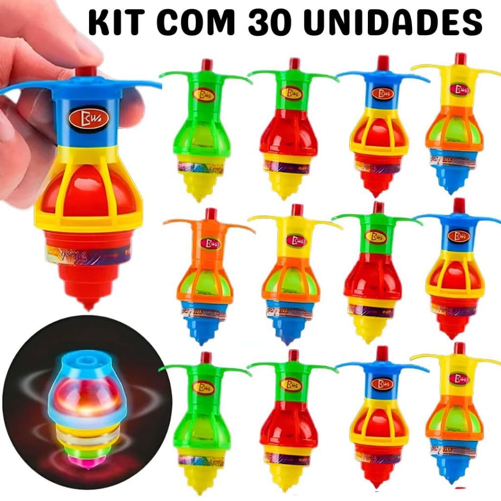 5/10/20/30 Pião Giroscópio Grande Brinquedo Infantil Brincadeira Criança Pronta Entrega Lembrancinhas Presente