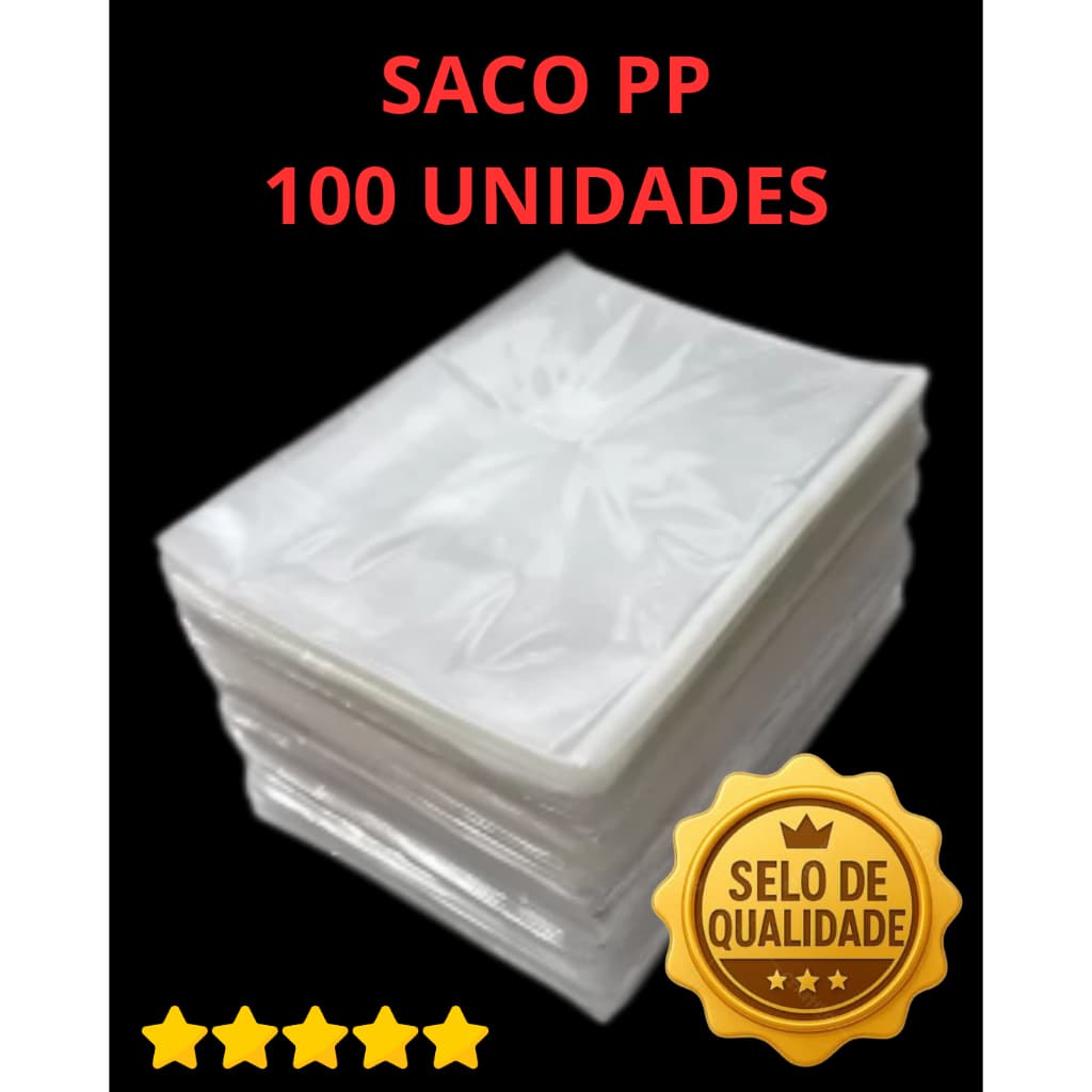 Kit 50/100un Saco PP Saquinho plastico Transparente, embalar Roupas Brás, Presentes, Lembrancinhas Várias Medidas