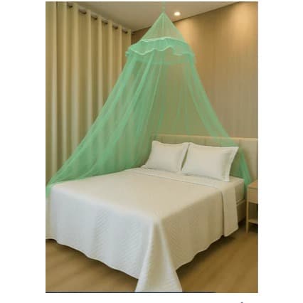 Mosquiteiro de Teto Casal Box / Queen Com Elástico De Renda Filó, Proteção De Mosquitos e Insetos.