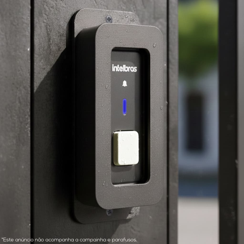 Protetor Para Campainha Sem Fio Compatível Com Intelbras Cib101 Cib 101 Proteção Sol Chuva Furto