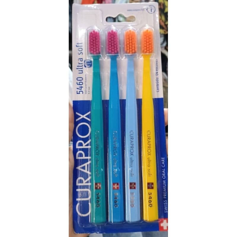 Escova Curaprox Dental Ultra Soft com 4 unidades Sortidas