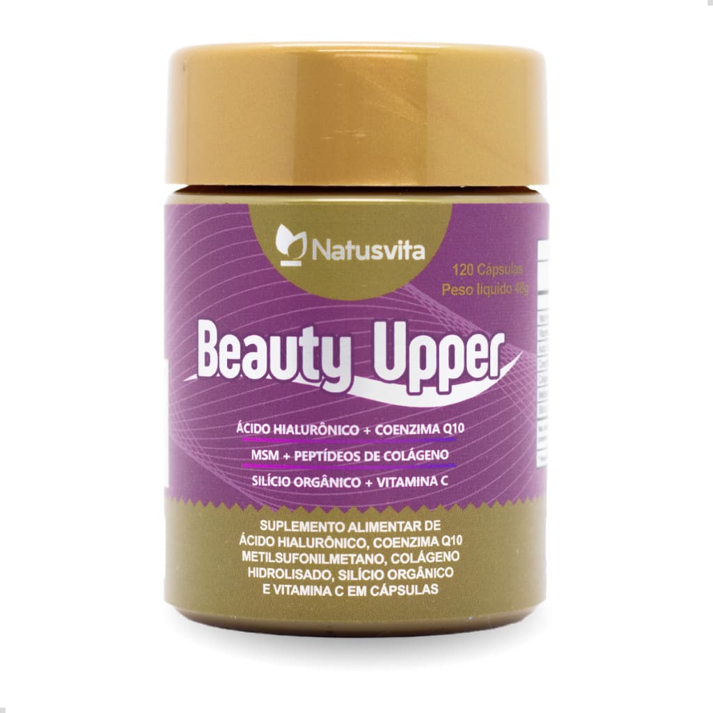 120 cápsulas Hialurônico, Q10, Msm, Silício Orgânico E Peptídeos Colágeno Suplemento Beleza Cabelos Unhas Pele