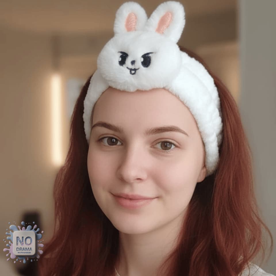 Faixa de Skincare SKZOO | Tiara de Maquiagem K-pop Stray Kids | Wolf Chan Leebit Dwaekki Jiniret FoxI.Ny Han Quokka