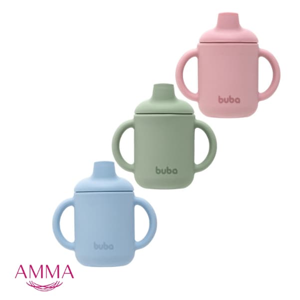 Copo Infantil Transição em Silicone com Alça 120ml Bebê Buba
