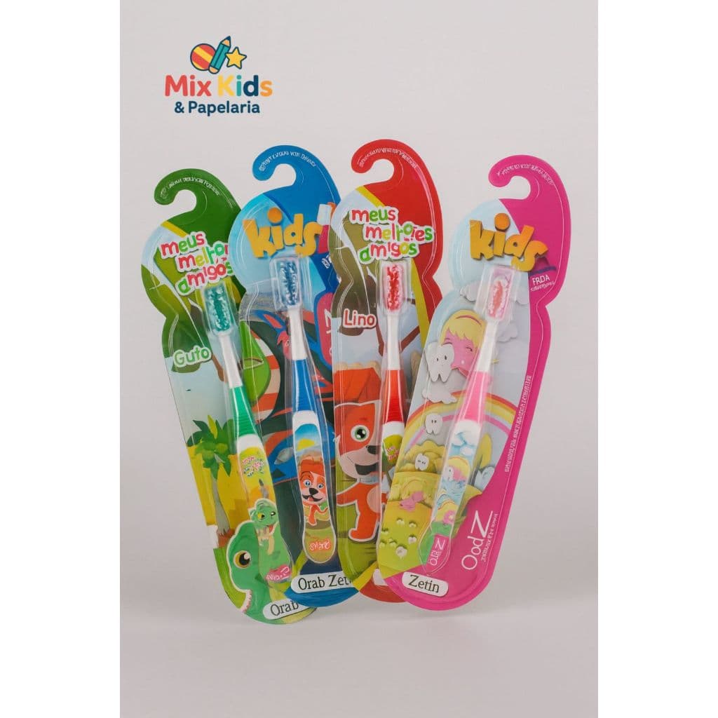 Escova De Dente Infantil Personagens Coloridos ( Carros, Bichos)