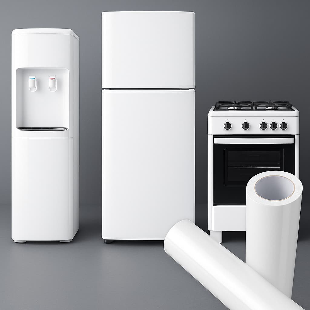 Adesivo Vinil Branco Fosco ou Brilho – Armário Cozinha Geladeira Móveis – 1/2/3/6/10/12 Metros