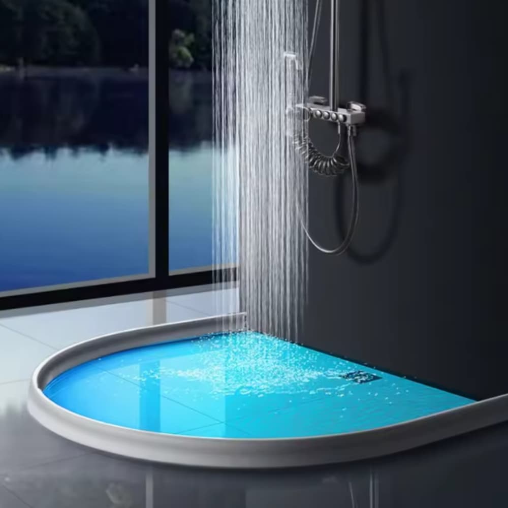 Barreira de Agua Banheiro Box Pia Retenção Vedação Emborrachada Adesiva Impermeável OFERTA