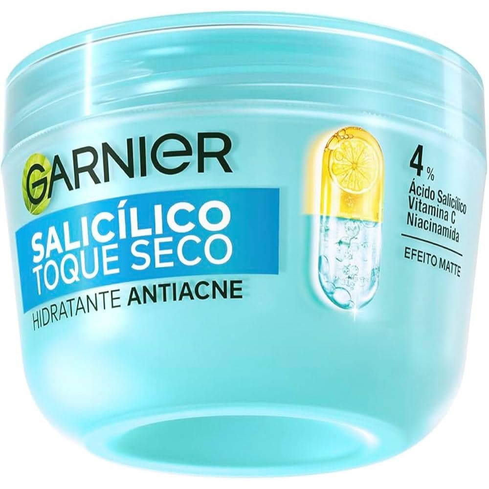 Garnier Hidratante Antiacne Salicílico Toque Seco 4% Ácido Salicílico + Vitamina C + Niacinamida – 85g Efeito Matte