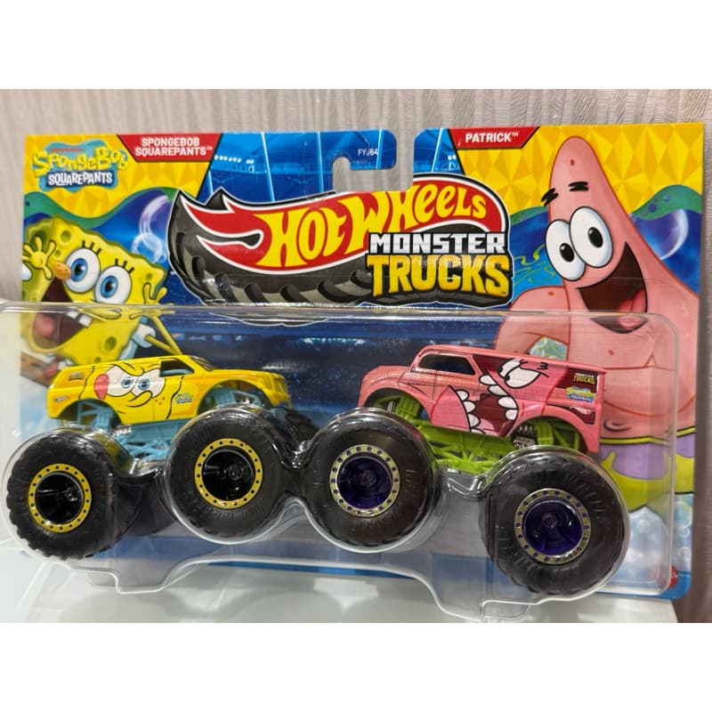 Hot Wheels Monster Trucks Bob Esponja e Patrick / Monster Trucks Bob Esponja / Escolha o seu