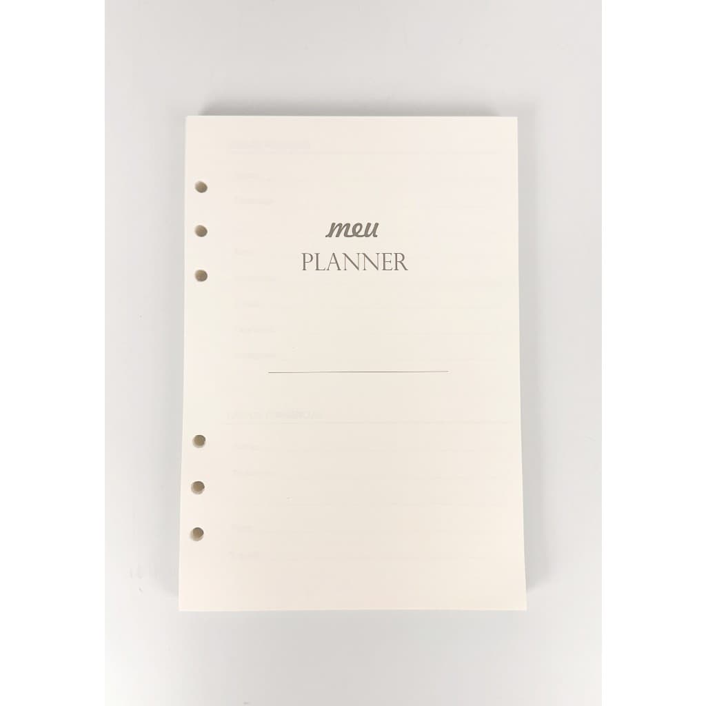 Insert Planner Permanente Anual A5