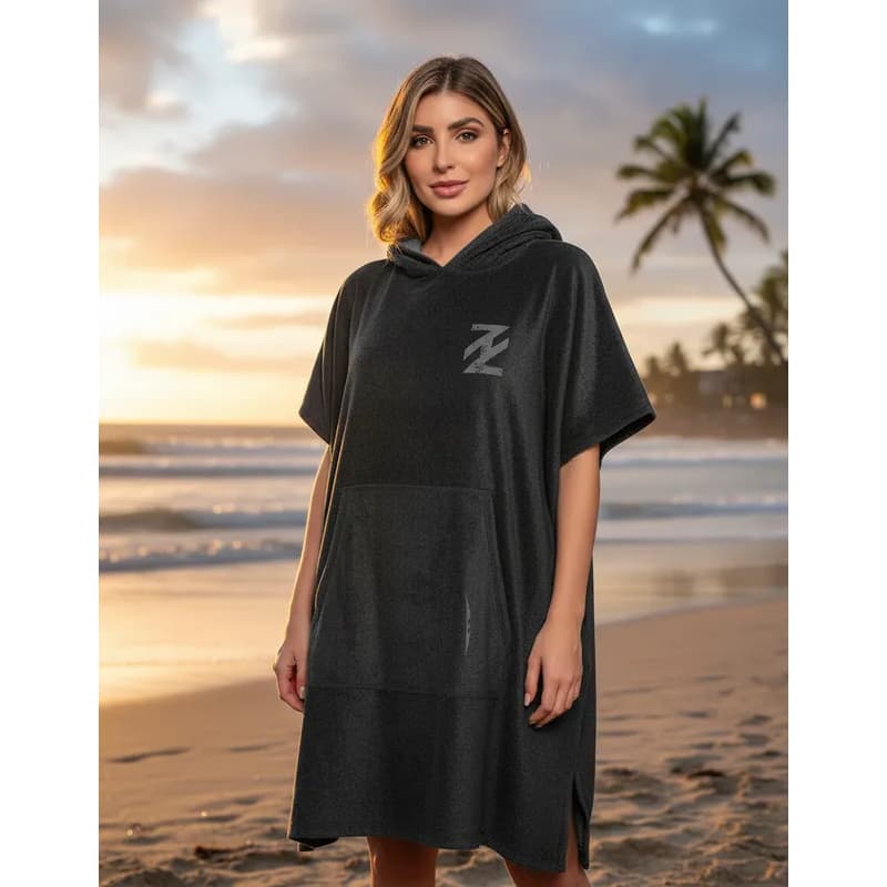 Poncho Premium Atoalhado Roupao Toalha Surf Natacao Adulto P